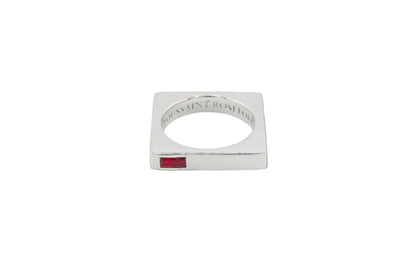 Ruby Square Ring